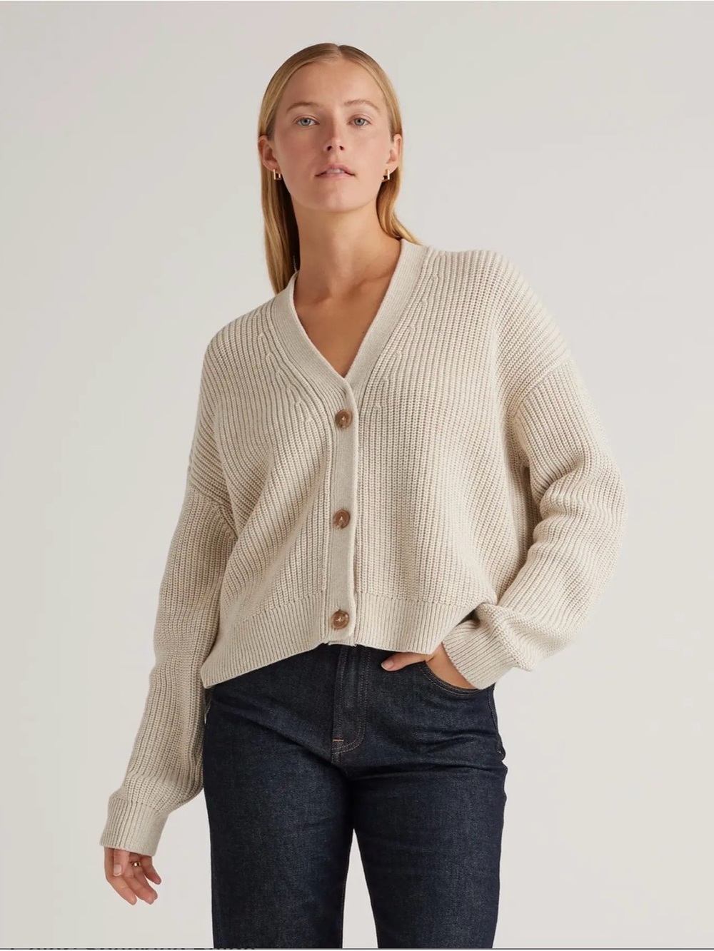 Quince cotton cardigan